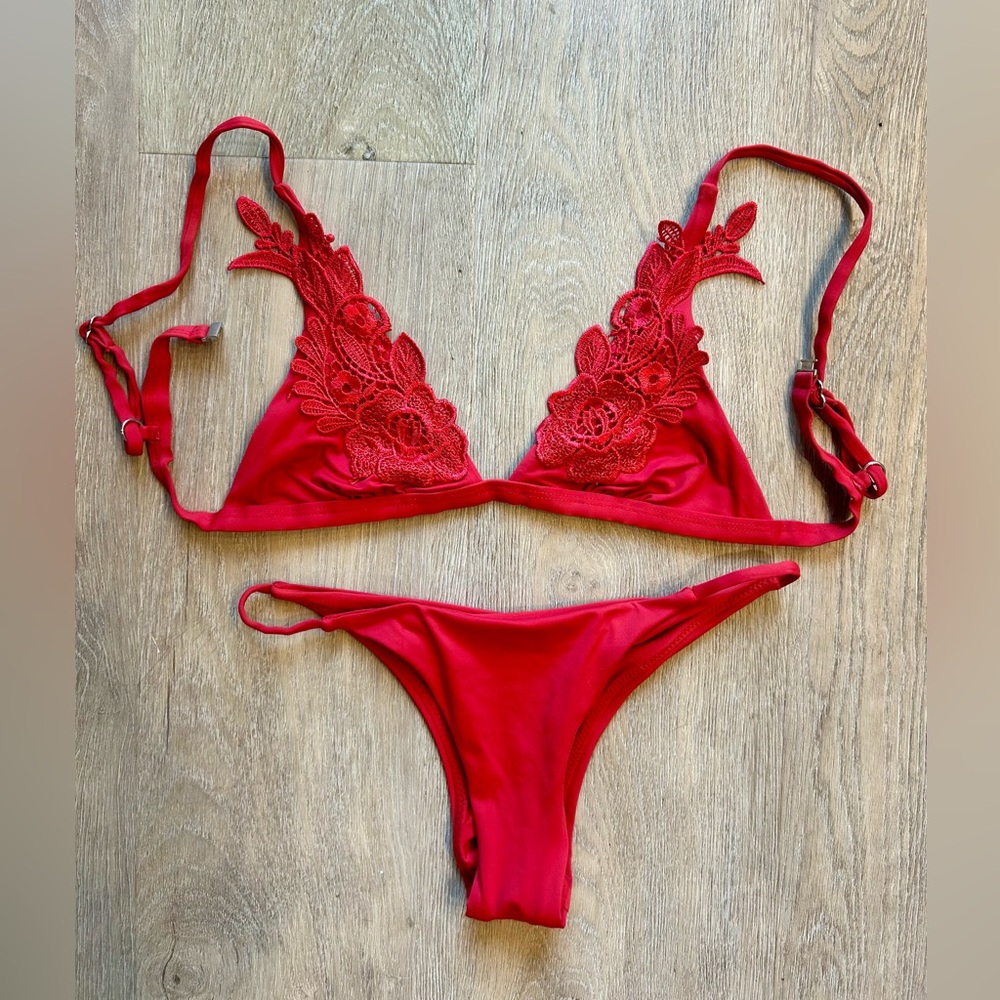 MINKPINK Swim Red Bikini